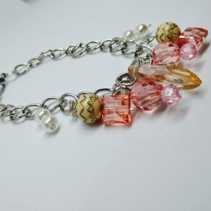 🎲B1G3 Free🎲Pink Chain Bead Bracelet